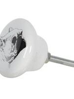 Clayre & Eef Deurknop hond Ø 4*2 cm 64707