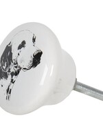 Clayre & Eef Deurknop hond Ø 4*2 cm 64708