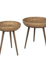 Clayre & Eef Bijzettafel (2) Ø 50*60 / Ø 42*46 cm 64720