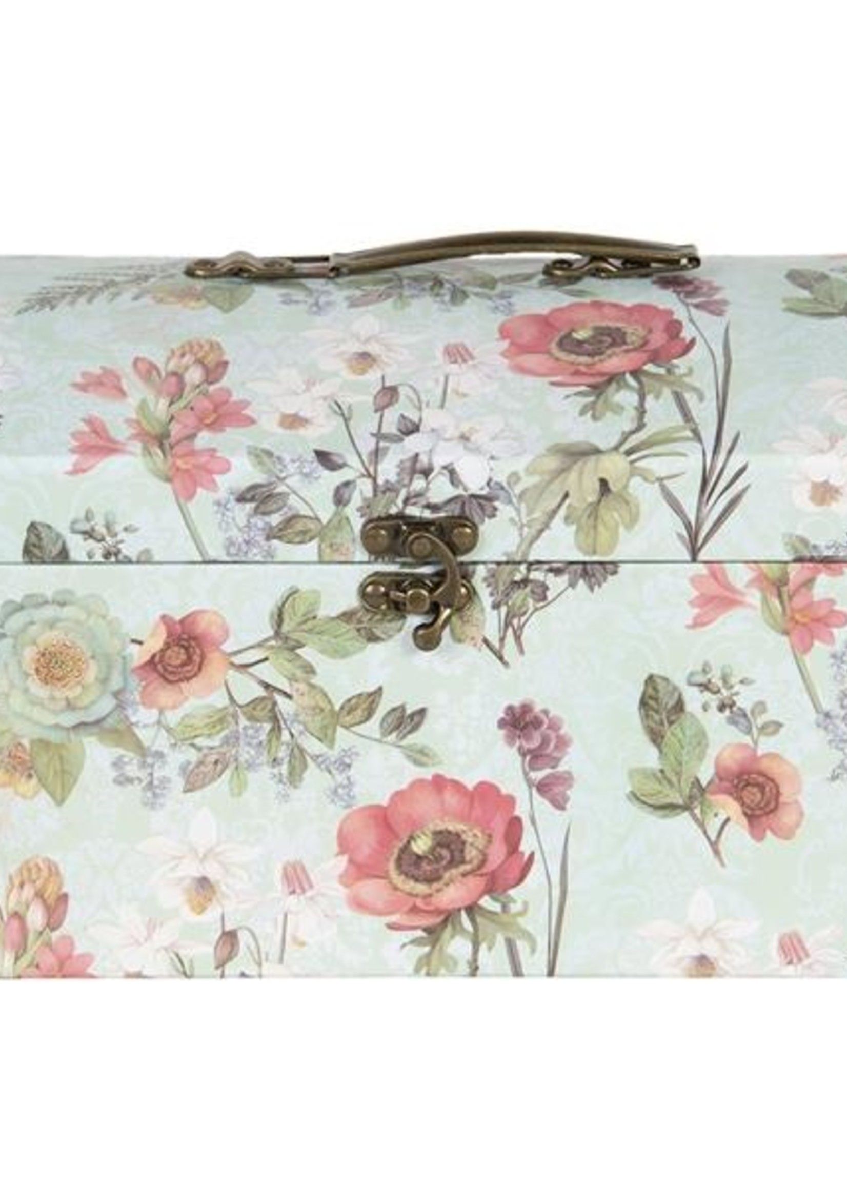 Clayre & Eef Decoratie koffer (3) 26*18*16/24*16*14/22*14*12 cm 64748