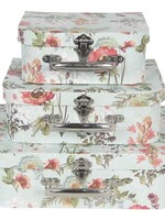 Clayre & Eef Decoratie koffer (3) 30*21*9/25*18*9/20*16*8 cm 64749