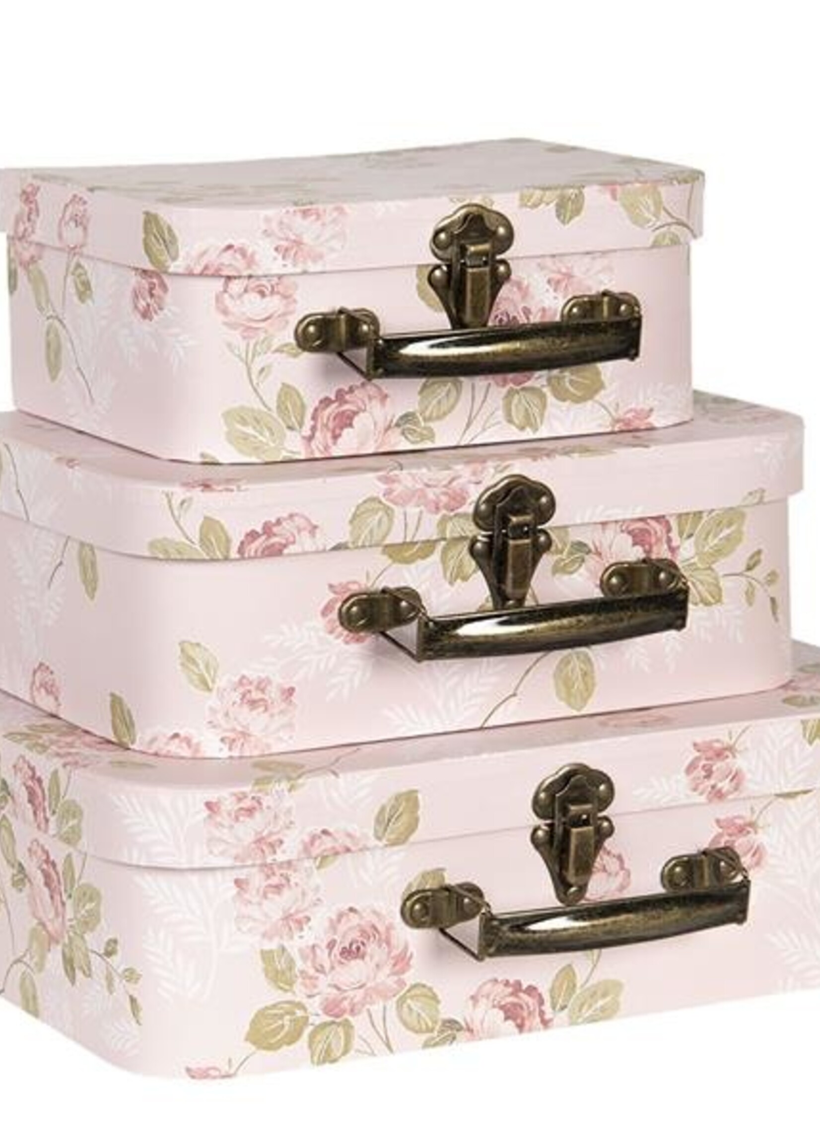 Clayre & Eef Décoration valise (3) 30*21*9/25*18*9/20*16*8 cm 64751
