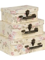 Clayre & Eef Décoration valise (3) 30*21*9/25*18*9/20*16*8 cm 64752
