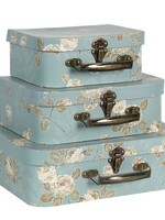 Clayre & Eef Décoration valise (3) 30*21*9/25*18*9/20*16*8 cm 64753