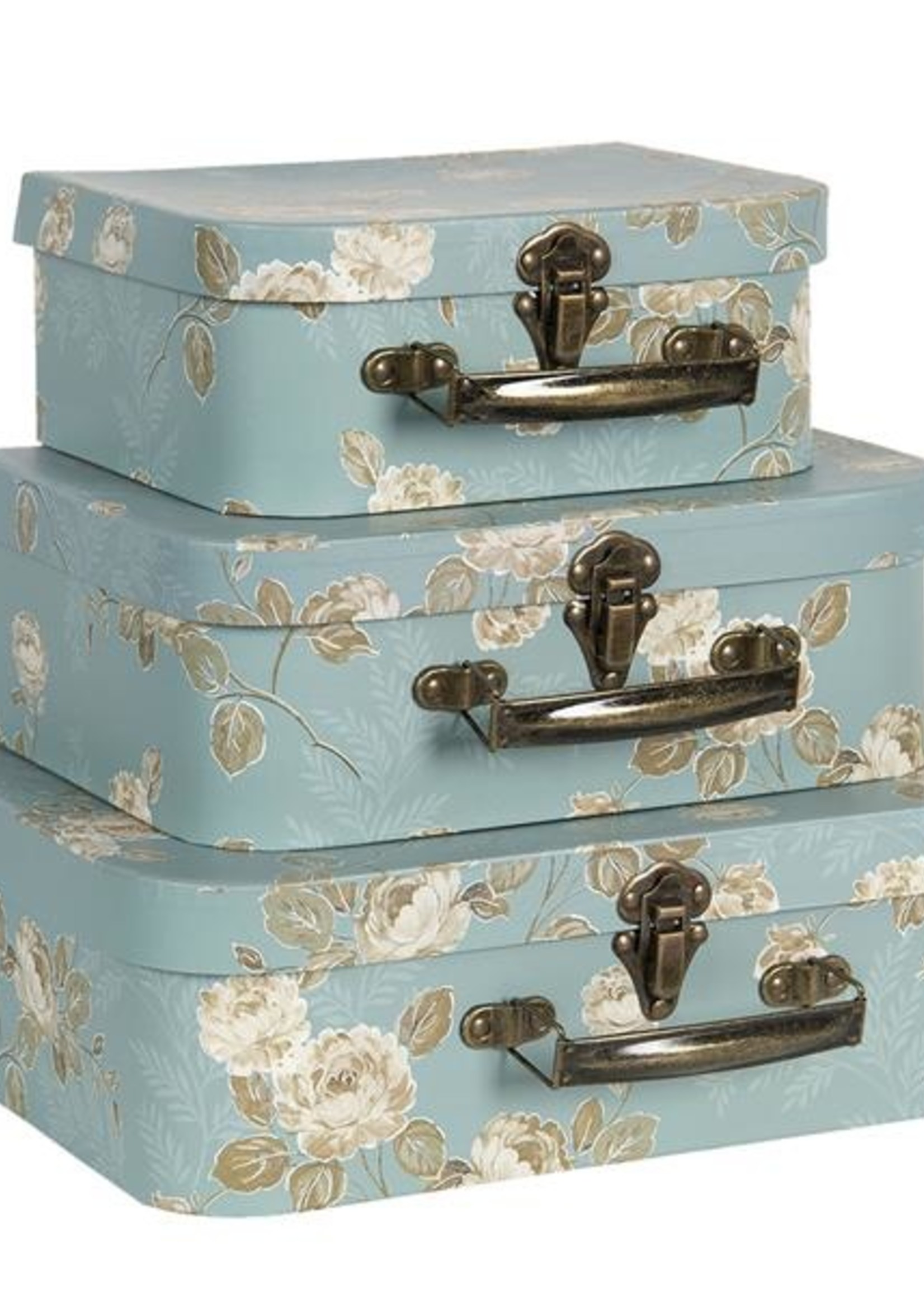 Clayre & Eef Decoratie koffer (3) 30*21*9/25*18*9/20*16*8 cm 64753