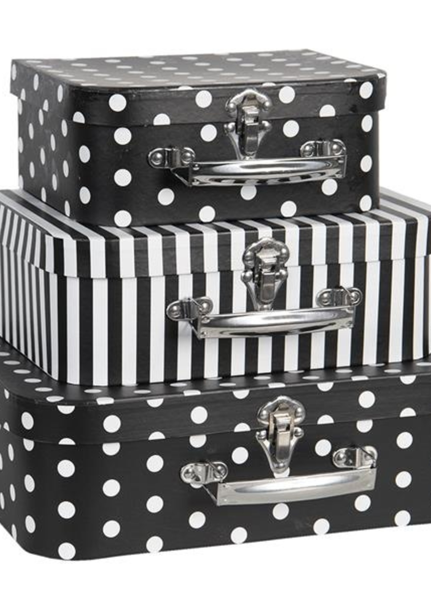 Clayre & Eef Décoration valise (3) 30*21*9/25*18*9/20*16*8 cm 64758