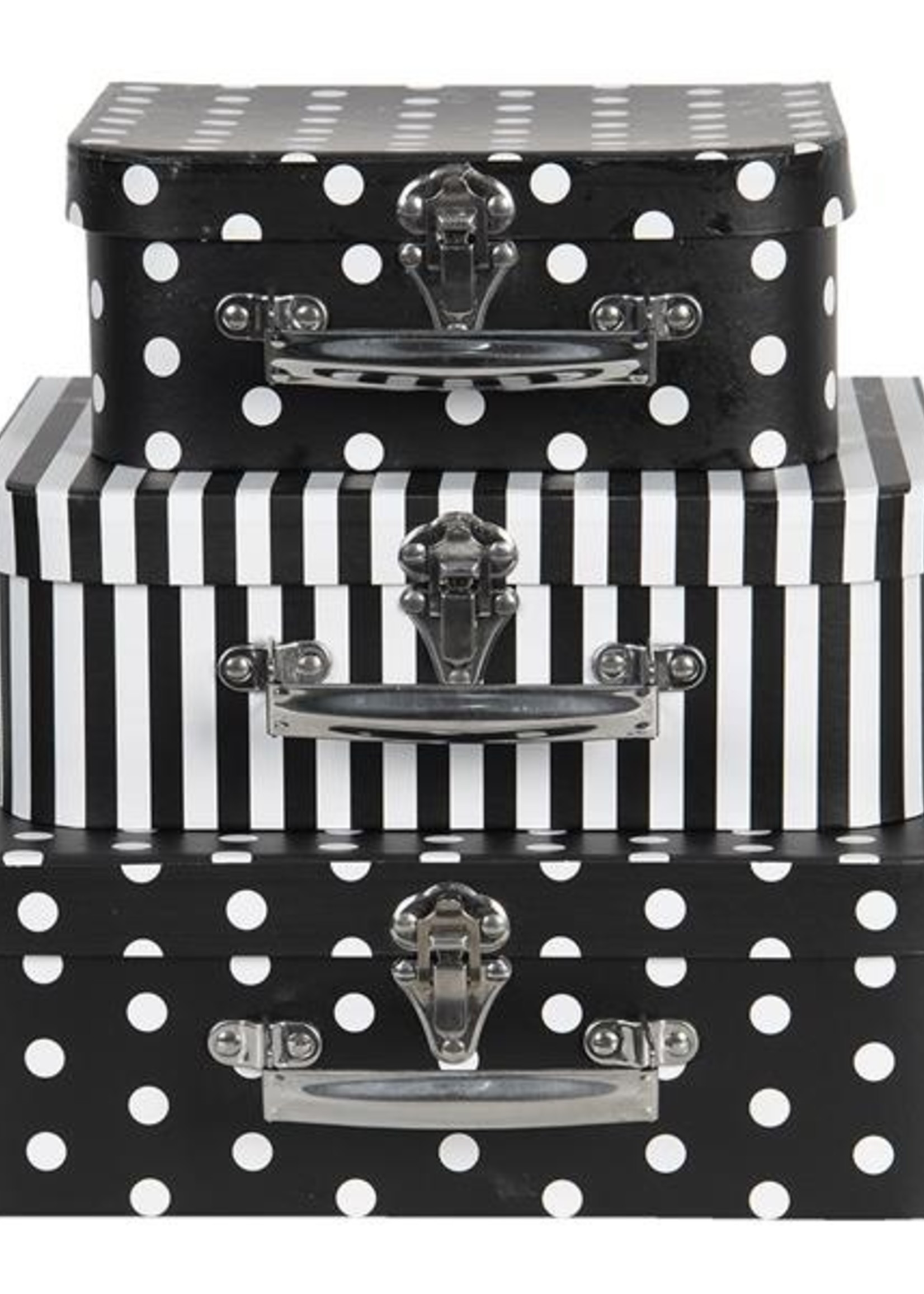 Clayre & Eef Décoration valise (3) 30*21*9/25*18*9/20*16*8 cm 64758