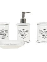 Clayre & Eef Set de bain (4) 15*11*3 cm/8*8*19 cm/8*8*13 cm/8*8*12 cm 64776