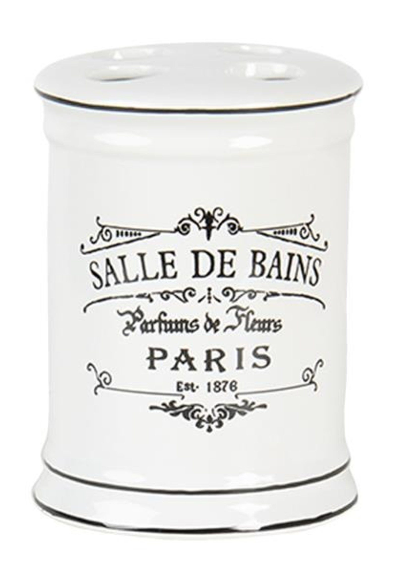 Clayre & Eef Badkamerset (4) 15*11*3 cm/8*8*19 cm/8*8*13 cm/8*8*12 cm 64776