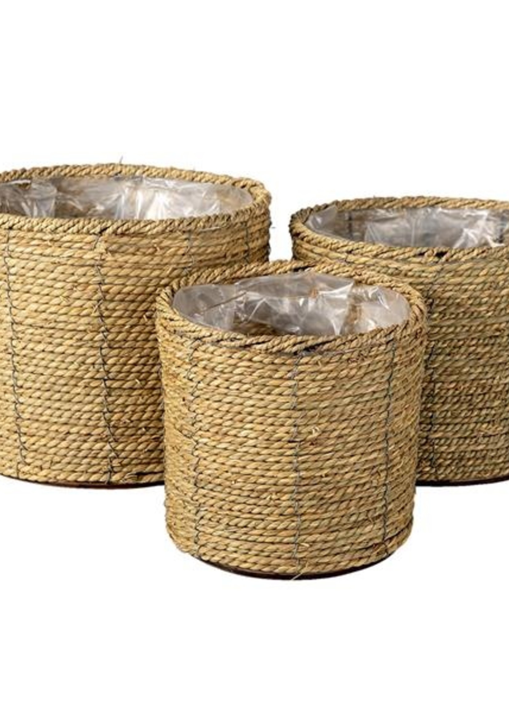 Clayre & Eef Planthouder (3) Ø 30*23/Ø 26*21/Ø 21*20 cm 64851