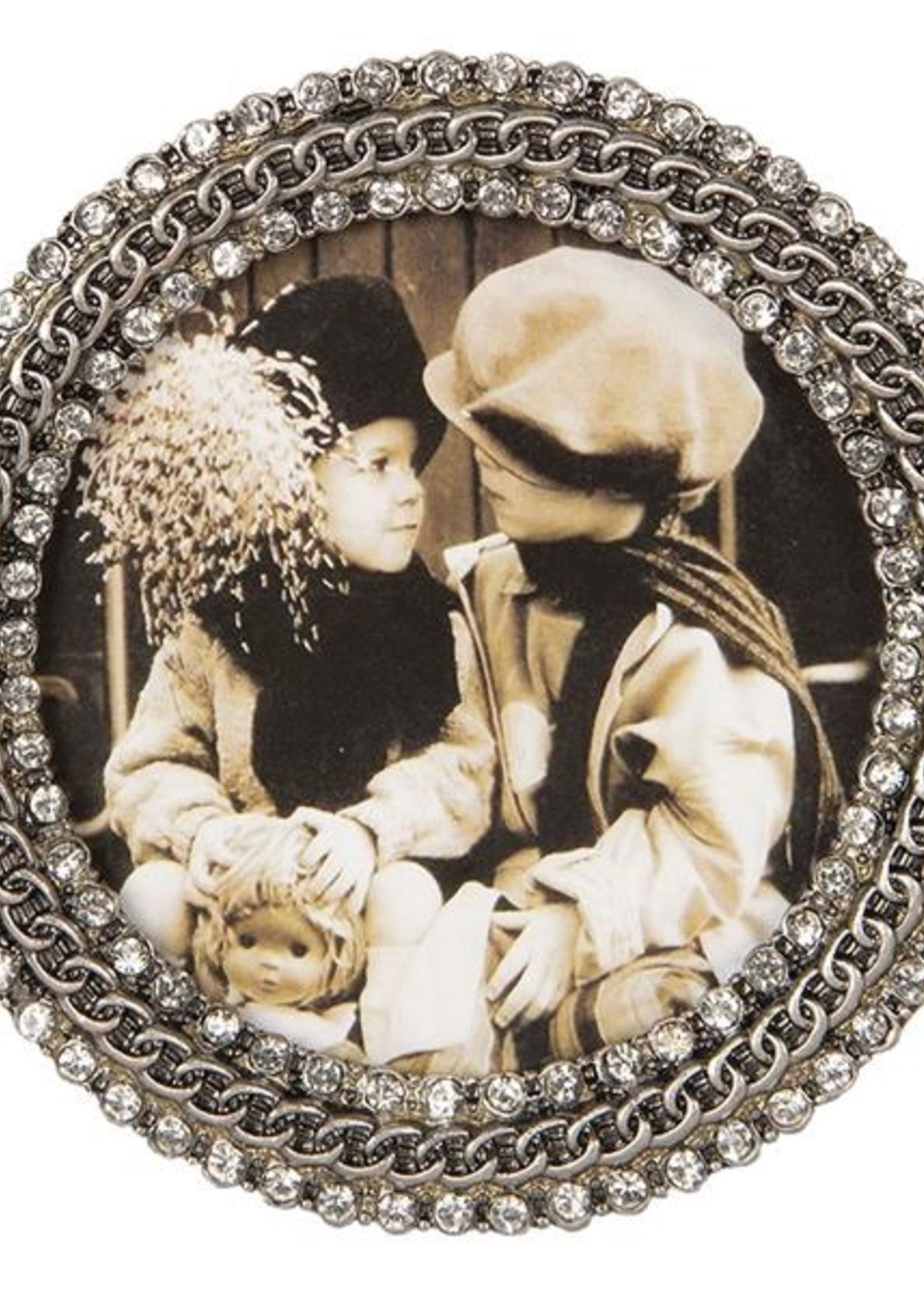 Clayre & Eef Cadre photo 9*2*9 cm / 8*8 cm 2F0646