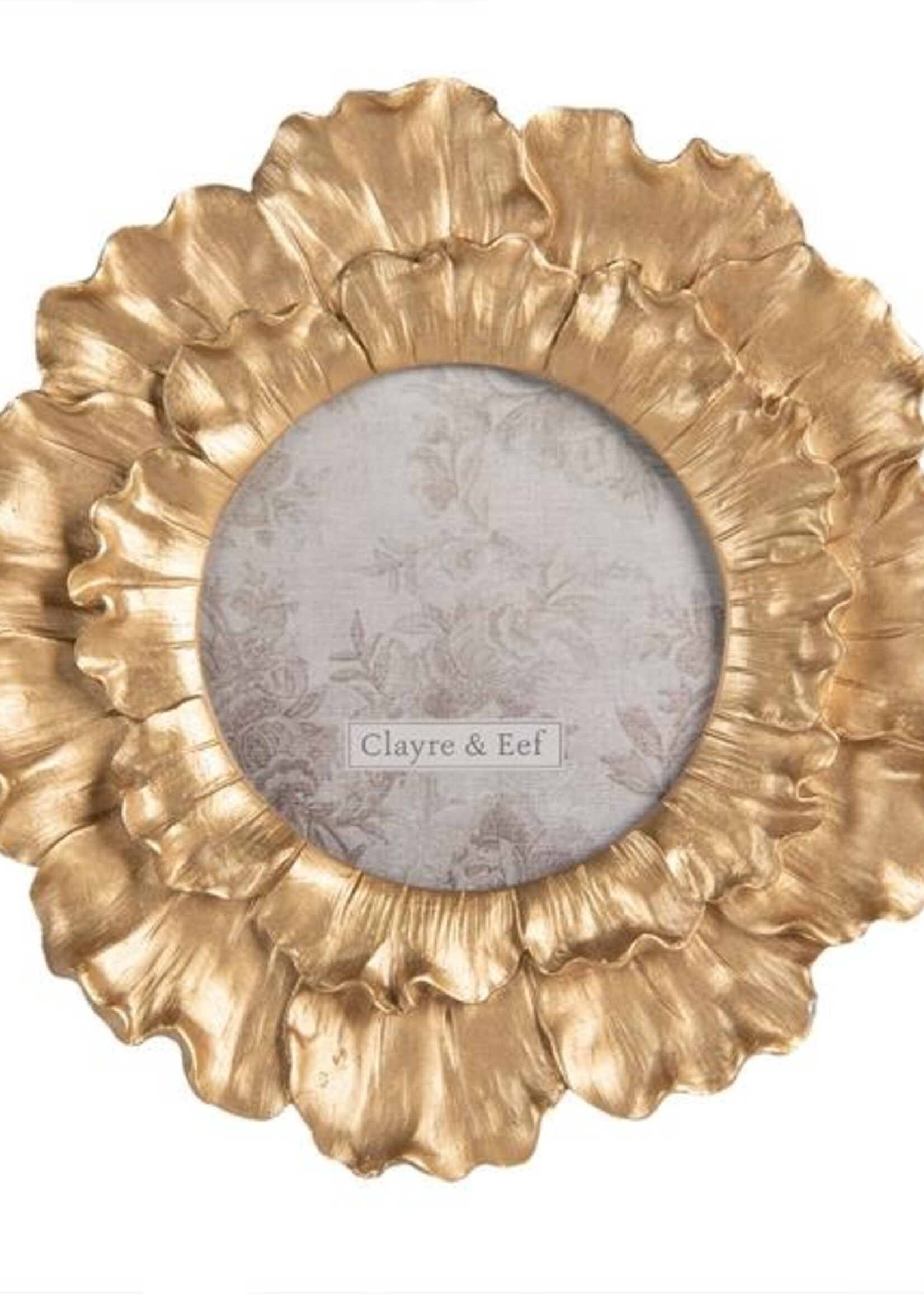 Clayre & Eef Cadre photo Ø 18*2 cm / 10*10 cm 2F0806