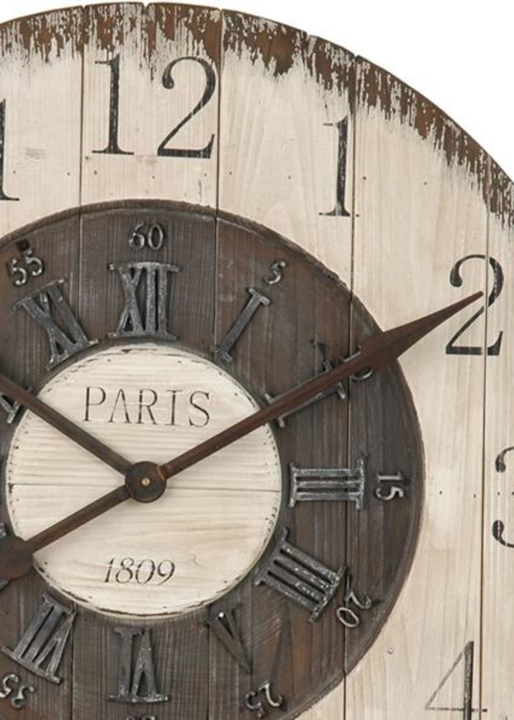 Clayre & Eef Horloge murale Ø 80*5 cm / 1*C 4KL0049