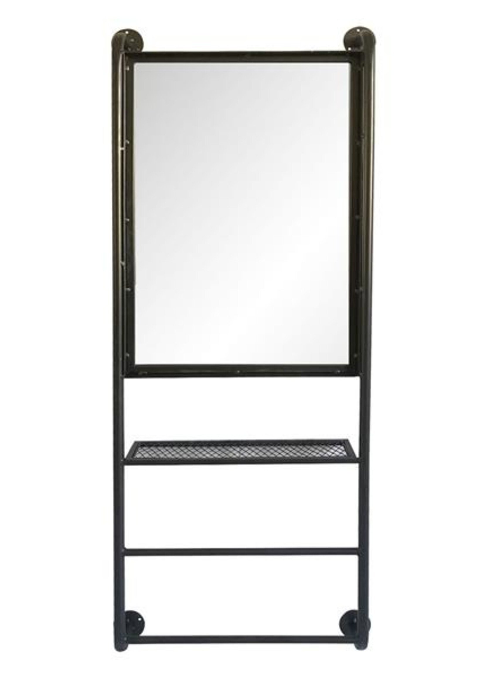 Clayre & Eef Miroir avec étagère 48*10*124 cm 52S187
