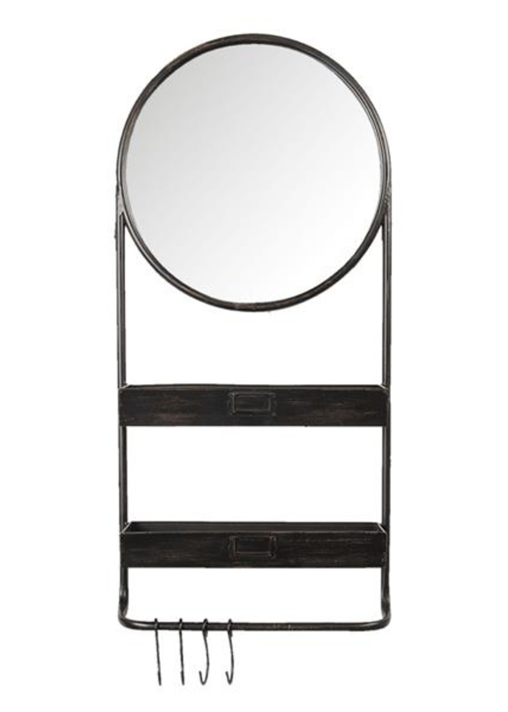 Clayre & Eef Miroir avec étagère 38*12*89 cm 52S194