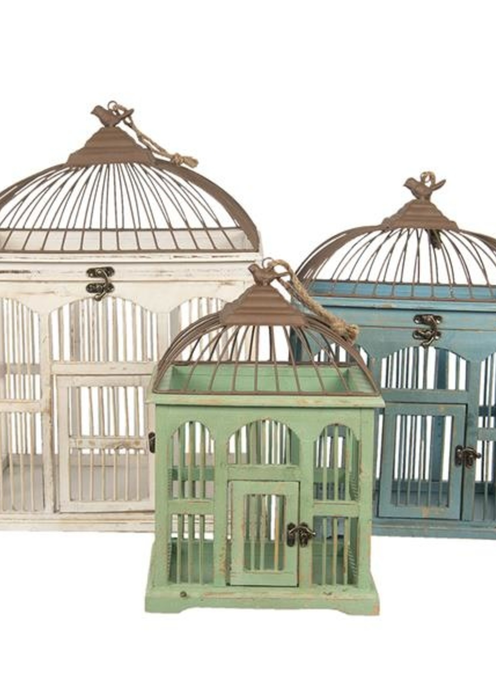 Clayre & Eef Volière (3) 42*32*55/34*26*46/26*19*36 cm 5H0432