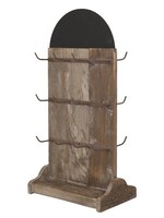 Clayre & Eef Sleutelrek van hout met krijtbord 38*24*79 cm 5H0450