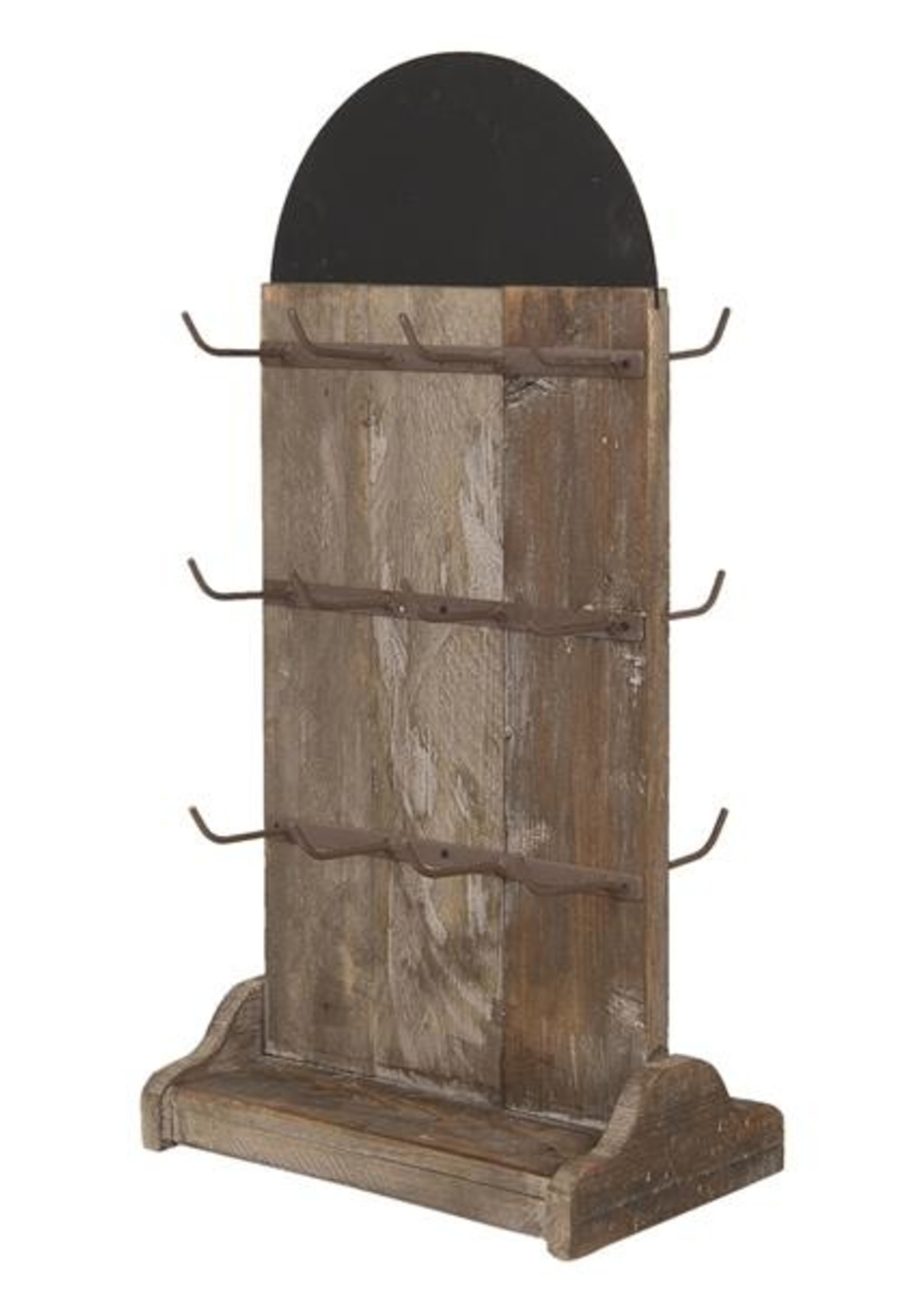 Clayre & Eef Porte-clés bois avec tableau noir 38*24*79 cm 5H0450