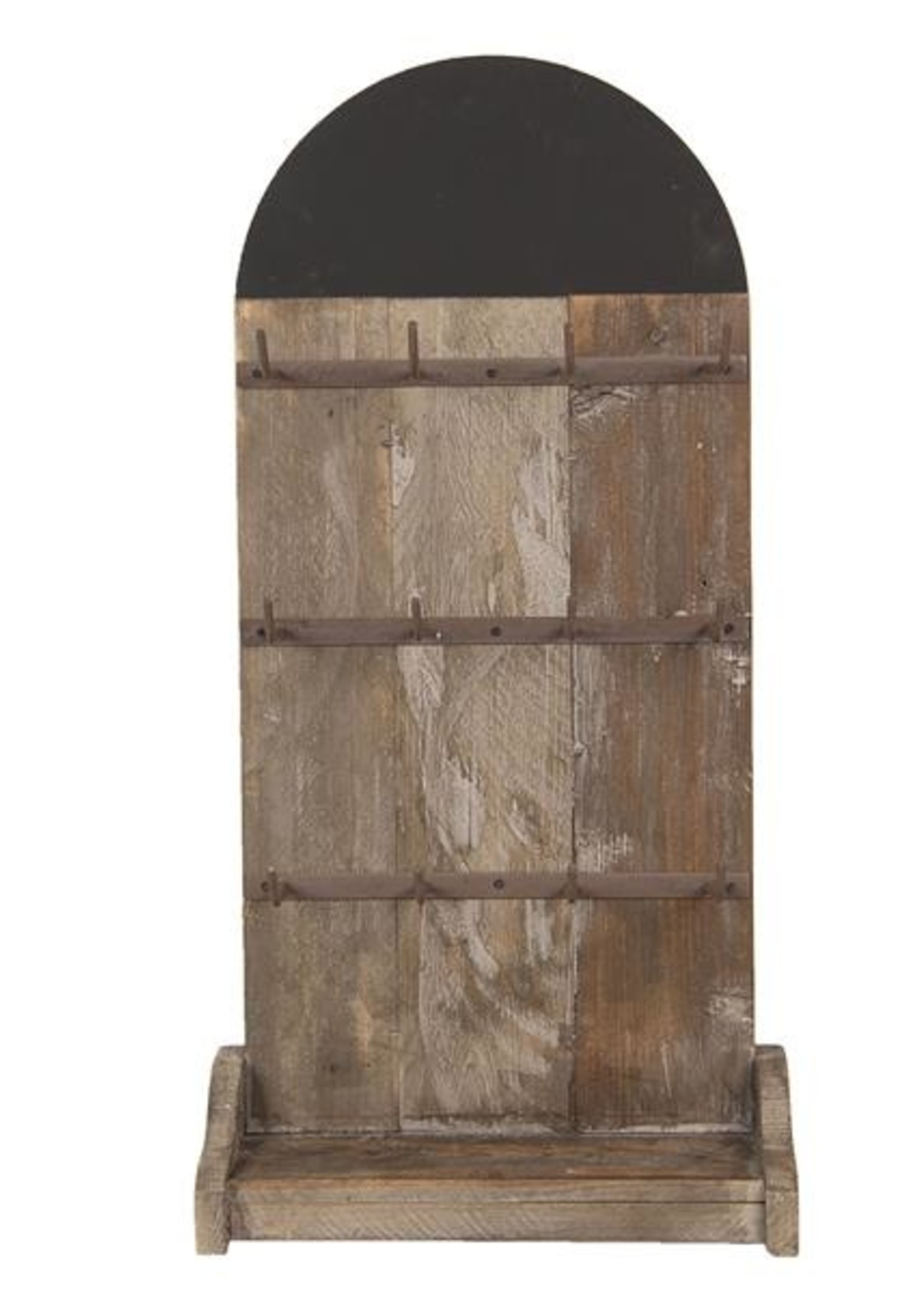 Clayre & Eef Porte-clés bois avec tableau noir 38*24*79 cm 5H0450