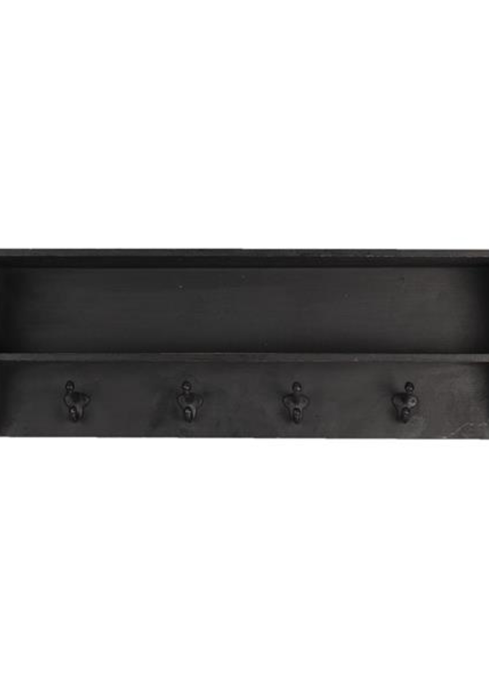 Clayre & Eef Portemanteau noir 90*18*29 cm 5H0473Z