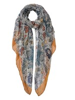 Clayre & Eef Sjaal 80*180 cm geel MLSC0455Y