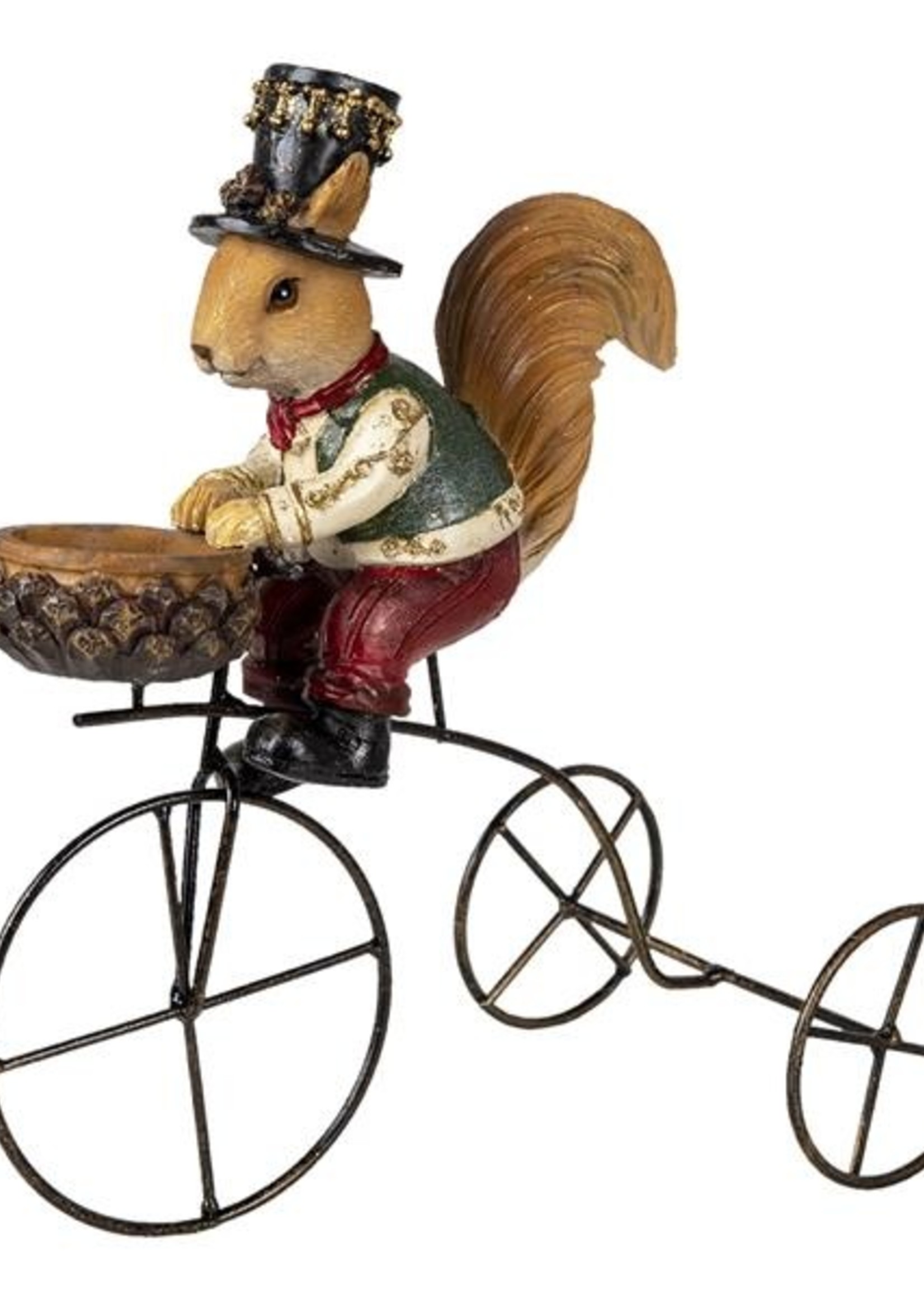 Clayre & Eef Décoration écureuil 21*11*23 cm 6PR3498