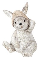 Clayre & Eef Décoration lapin 11*9*13 cm 6PR3493