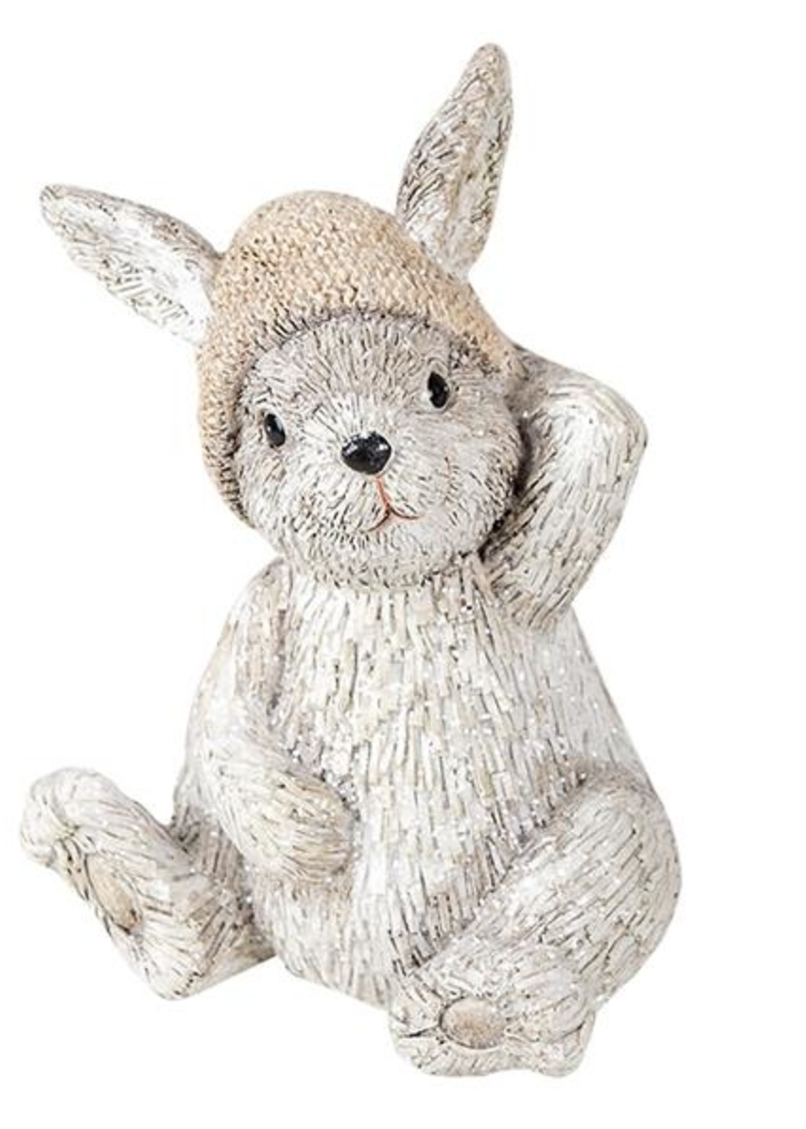 Clayre & Eef Decoratie konijn 11*9*13 cm 6PR3493