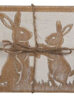 Clayre & Eef Sous-verre (set 4) 10*10 cm 6H2071