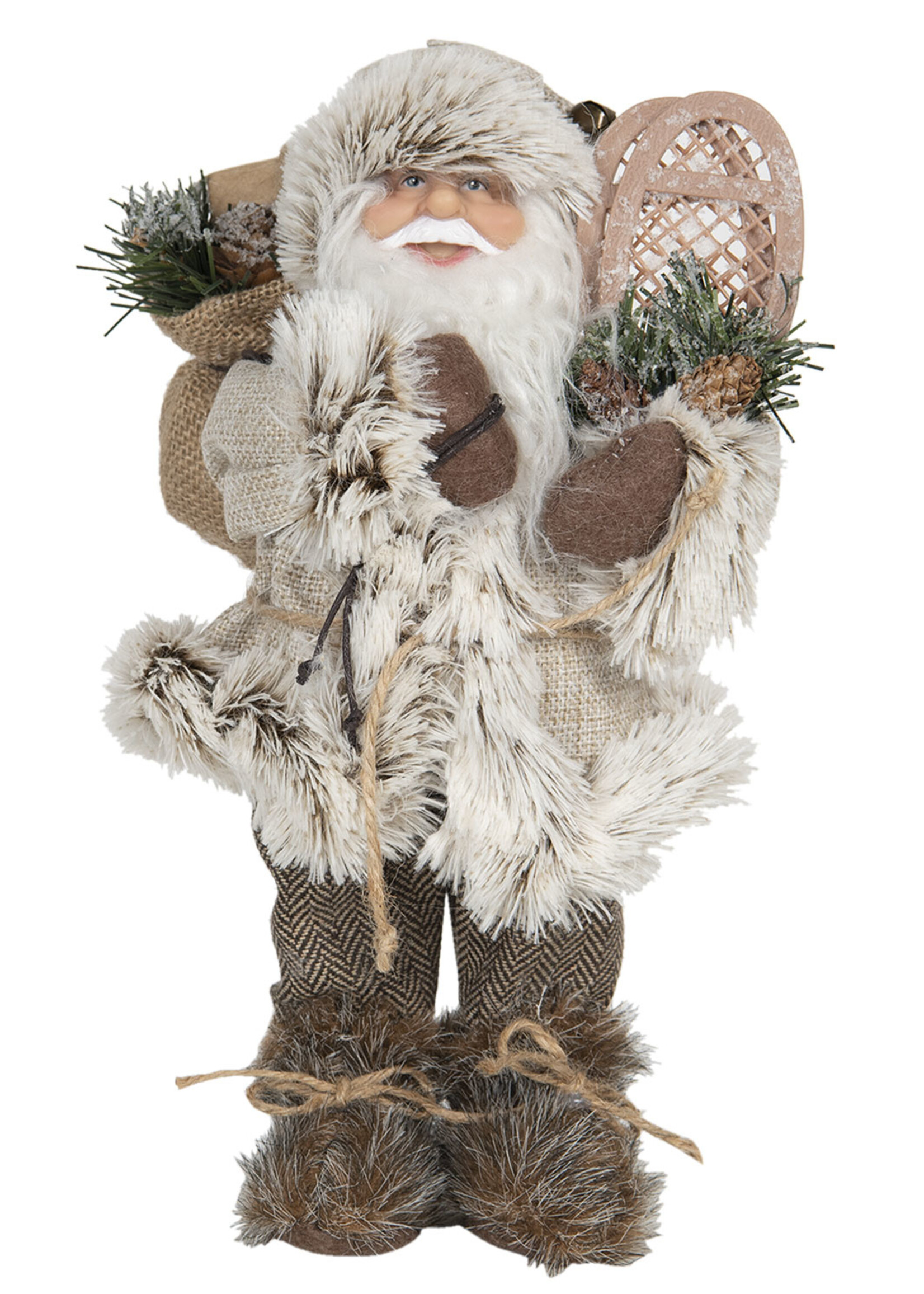 Clayre & Eef Décoration Père Noël 15*11*30 cm 64642