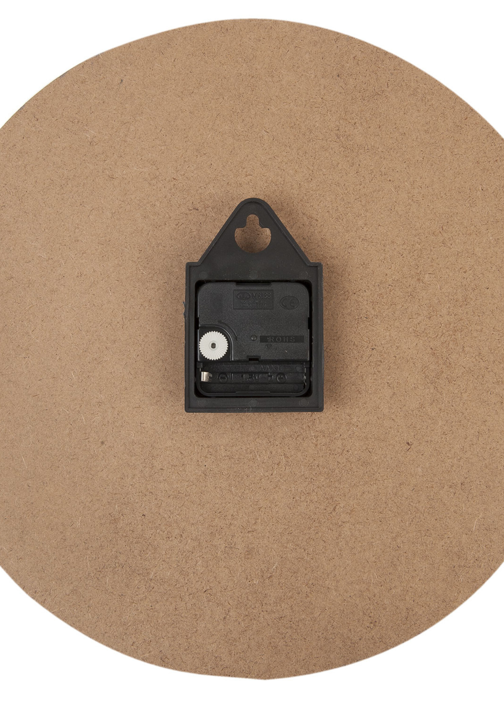 Clayre & Eef Horloge murale Ø 34*4 cm / 1*AA 5KL0088
