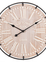 Clayre & Eef Wandklok Ø 60*5 cm / 1*AA 5KL0110