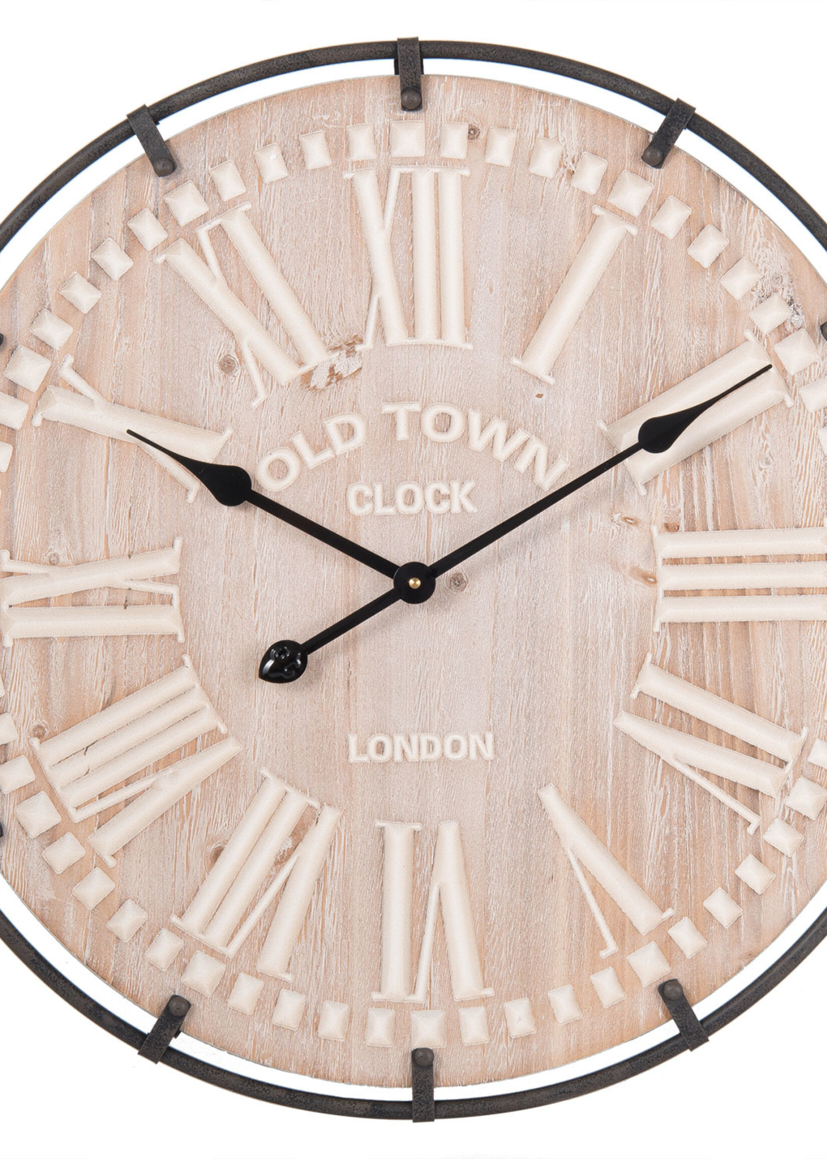 Clayre & Eef Horloge murale Ø 60*5 cm / 1*AA 5KL0110