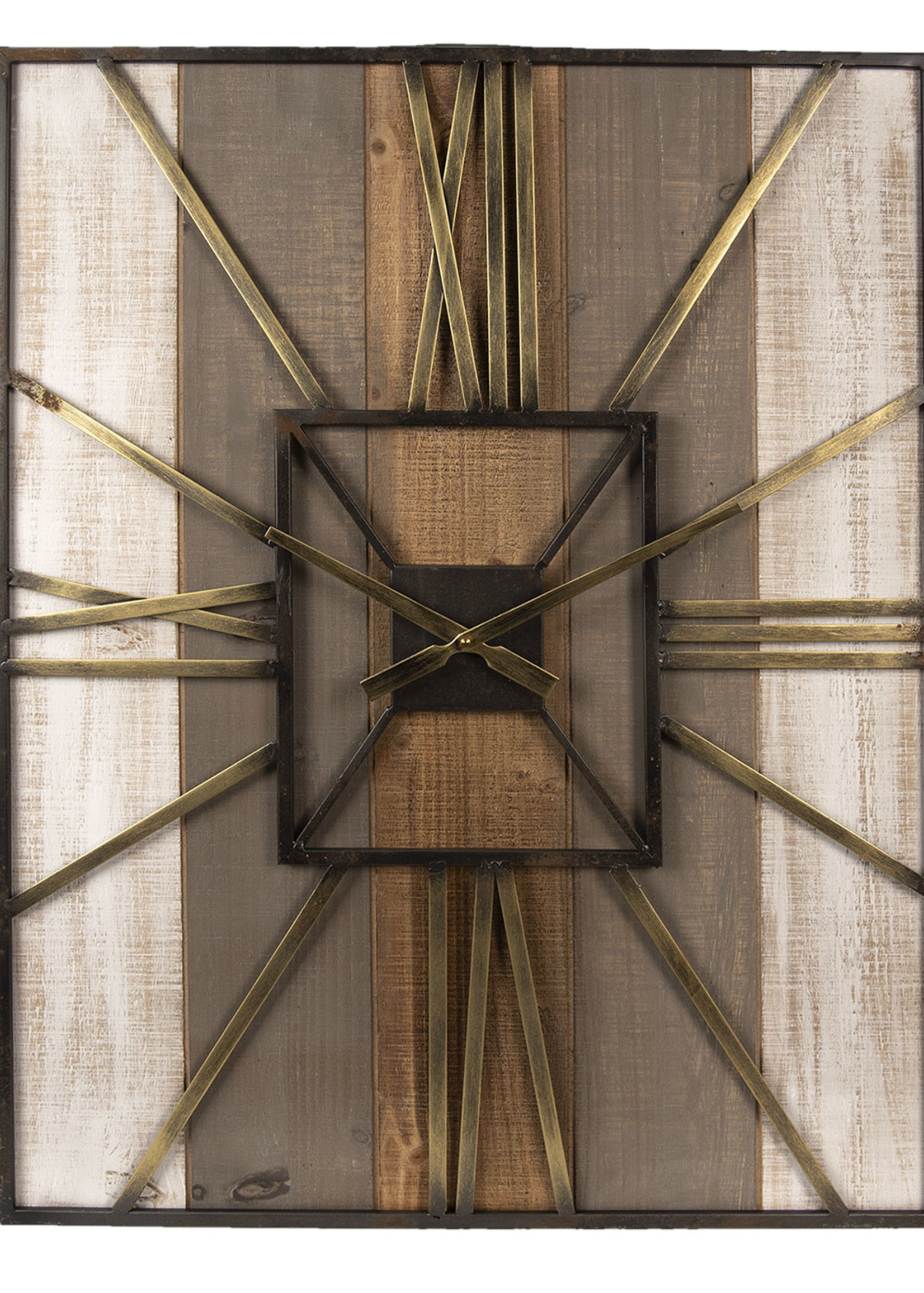 Clayre & Eef Horloge murale 60*6*79 cm / 1*AA 5KL0129