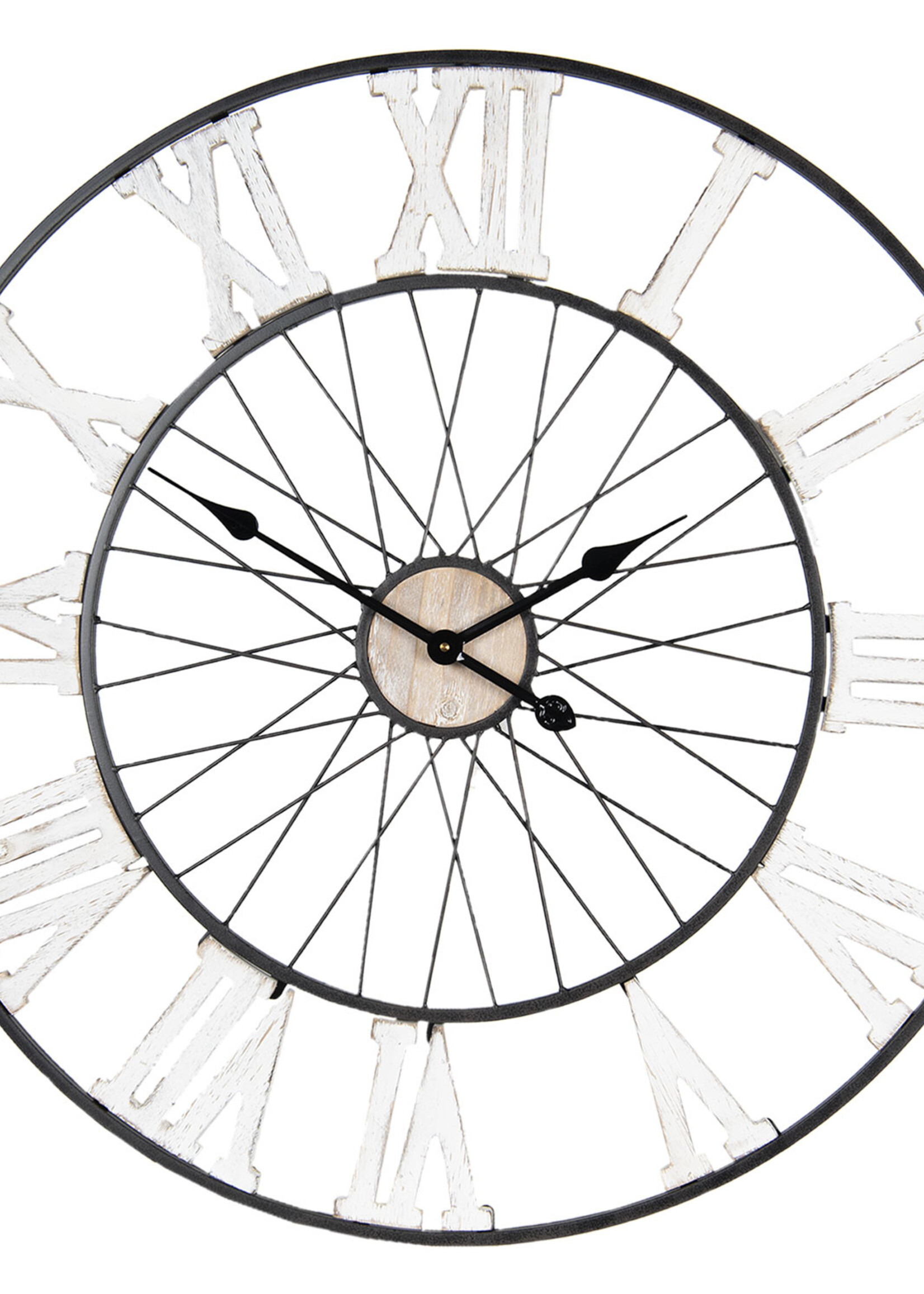 Clayre & Eef Horloge murale Ø 80*4 cm / 1*AA 5KL0136