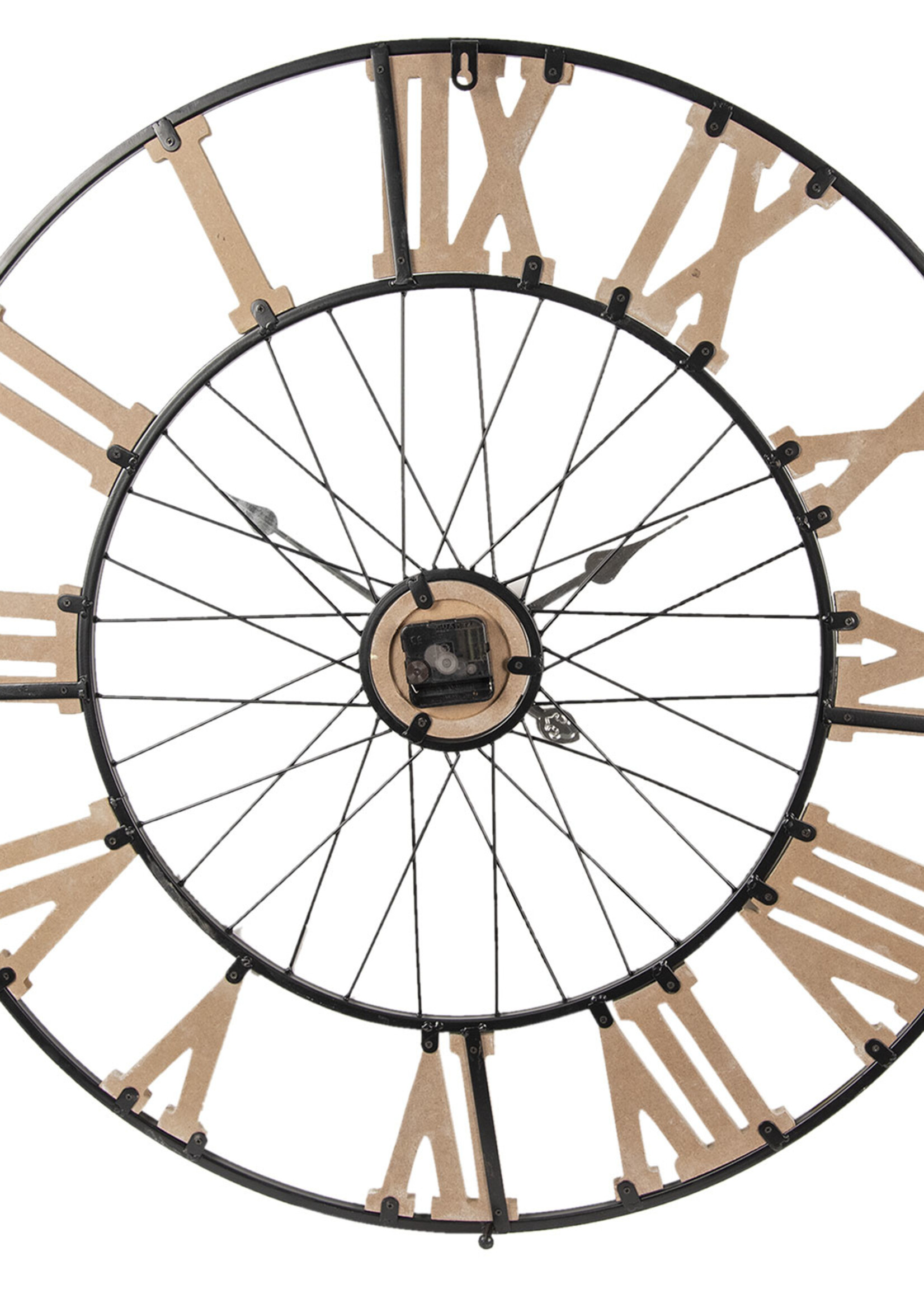 Clayre & Eef Horloge murale Ø 80*4 cm / 1*AA 5KL0136