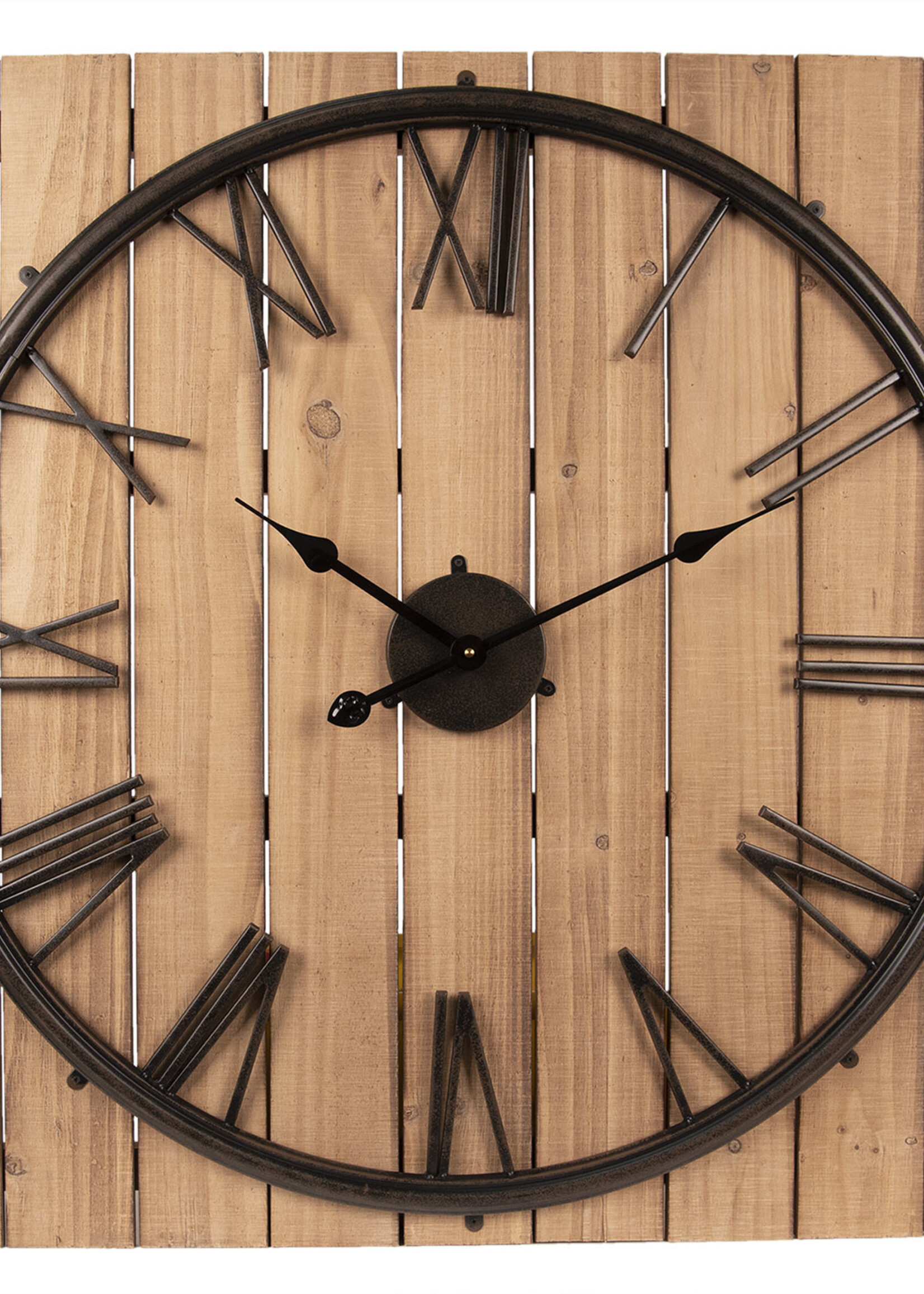 Clayre & Eef Wandklok 80*5*80 cm / 1*AA 5KL0139