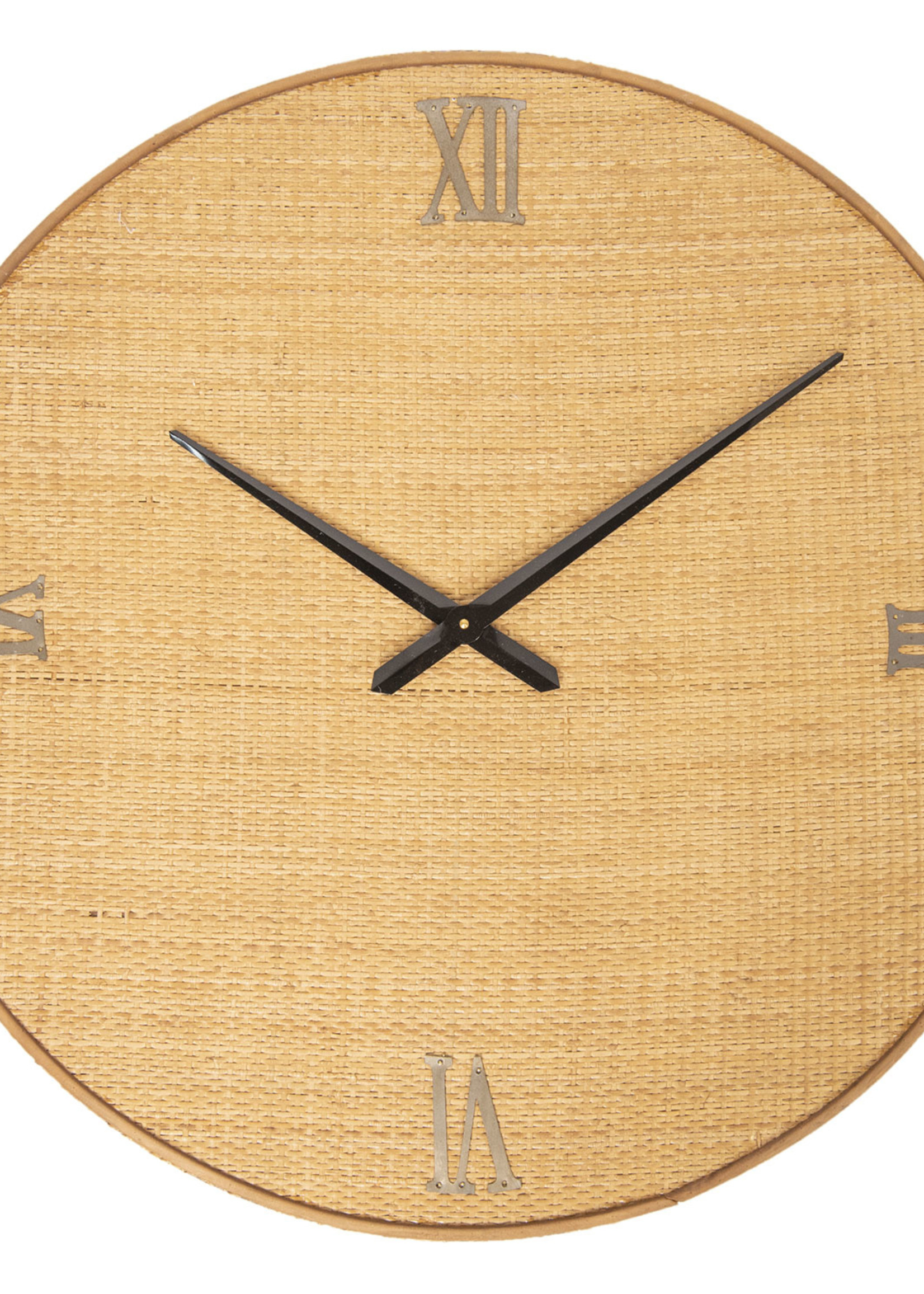 Clayre & Eef Horloge murale Ø 80*5 cm / 1*AA 5KL0156