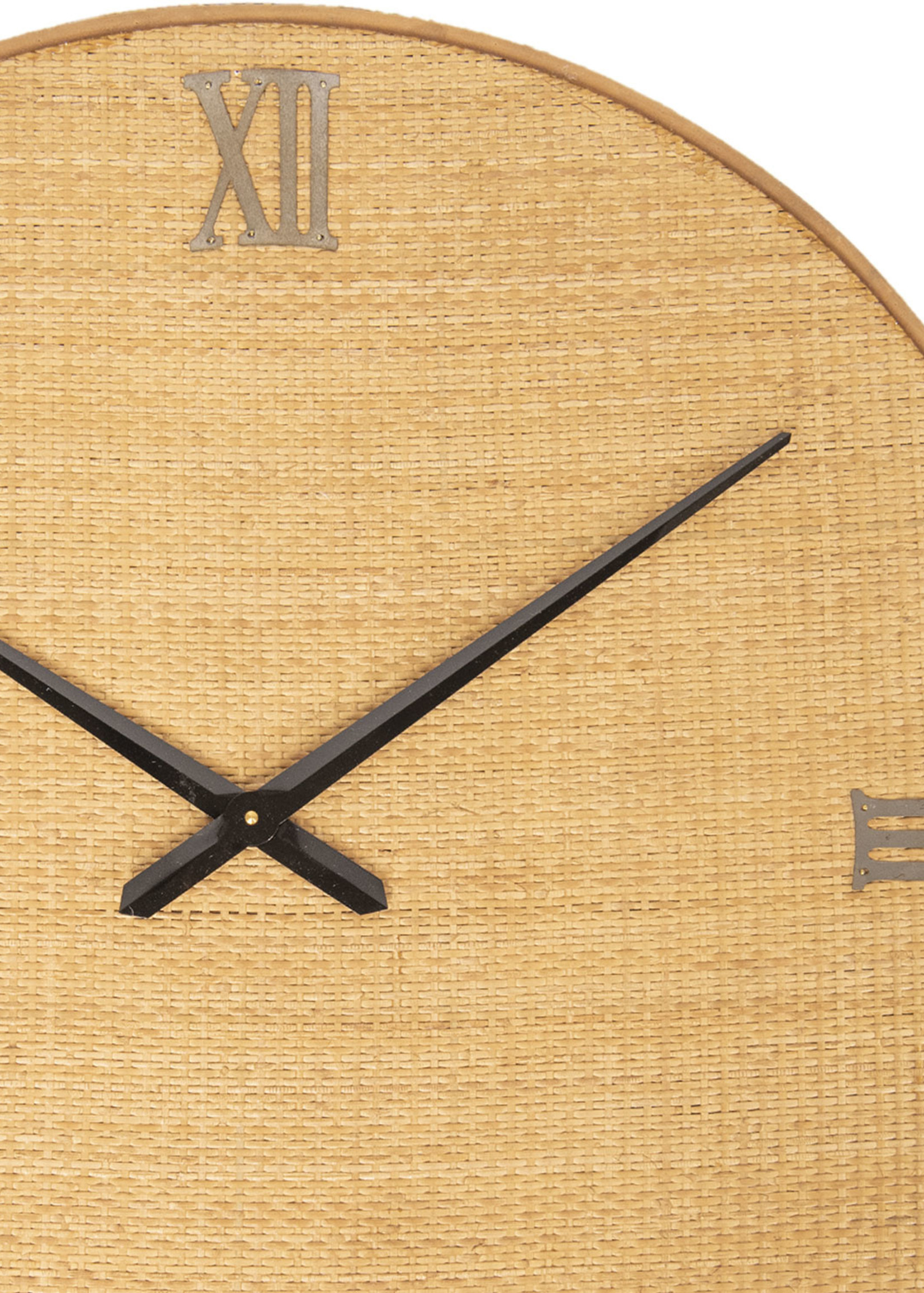 Clayre & Eef Horloge murale Ø 80*5 cm / 1*AA 5KL0156