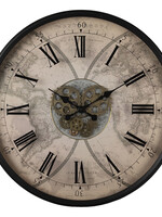 Clayre & Eef Horloge murale Ø 72*8 cm / 1*AA 5KL0172Z