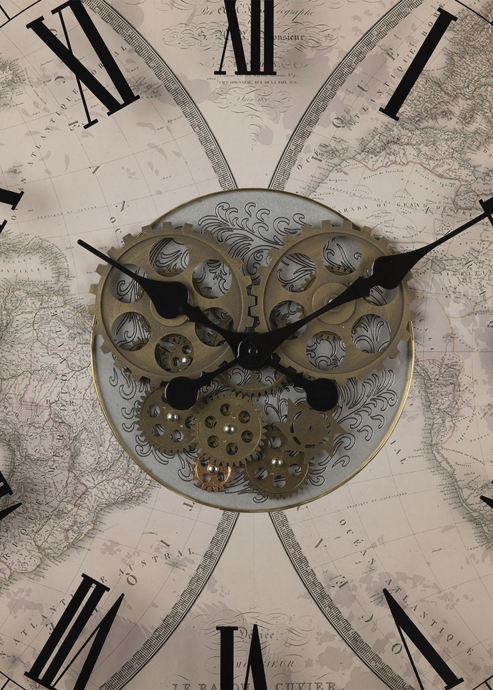 Clayre & Eef Horloge murale Ø 72*8 cm / 1*AA 5KL0172Z