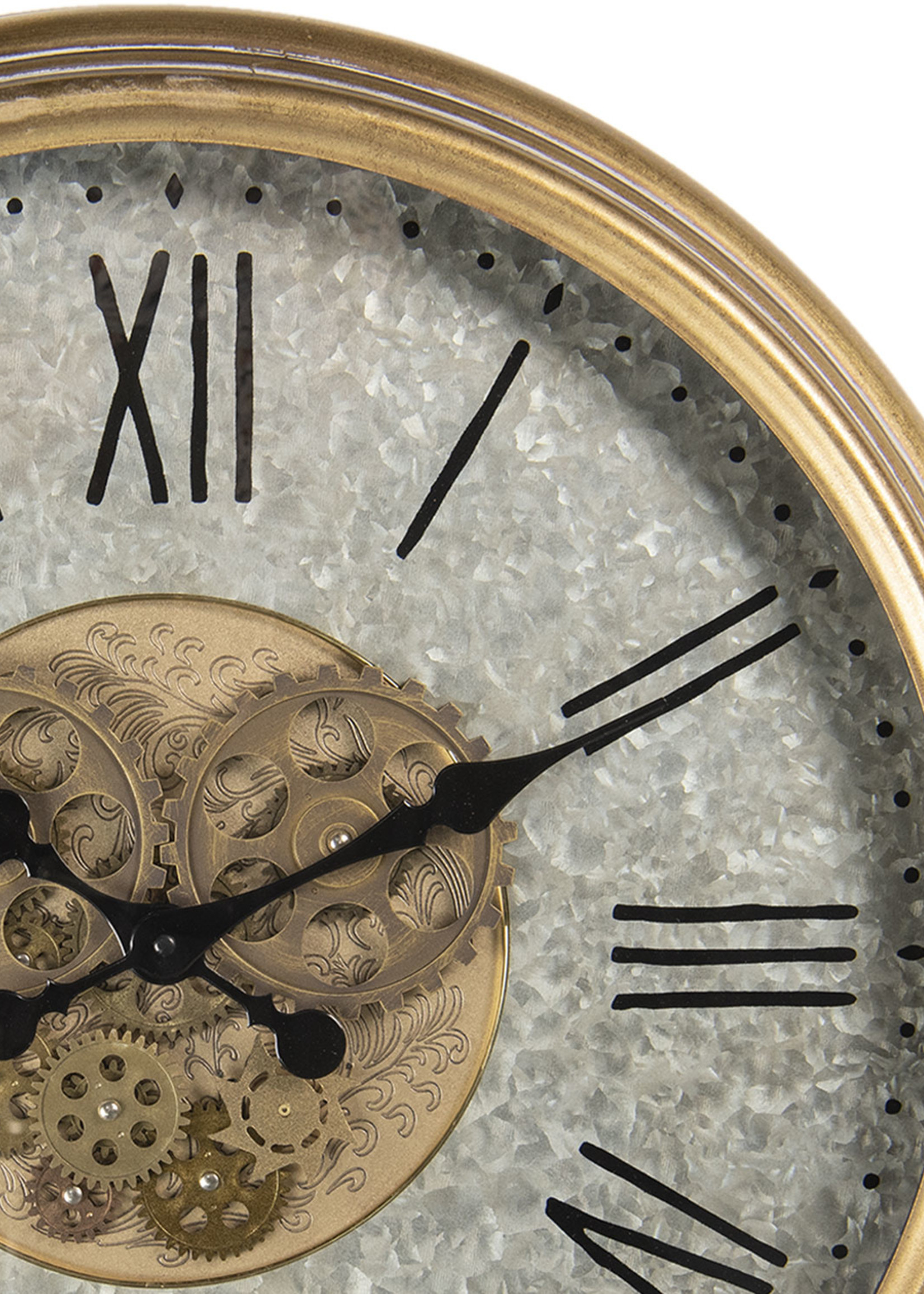 Clayre & Eef Horloge murale Ø 63*8 cm / 1*AA 5KL0173