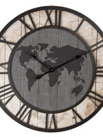 Clayre & Eef Horloge murale Ø 70*4 cm / 1*AA 5KL0177