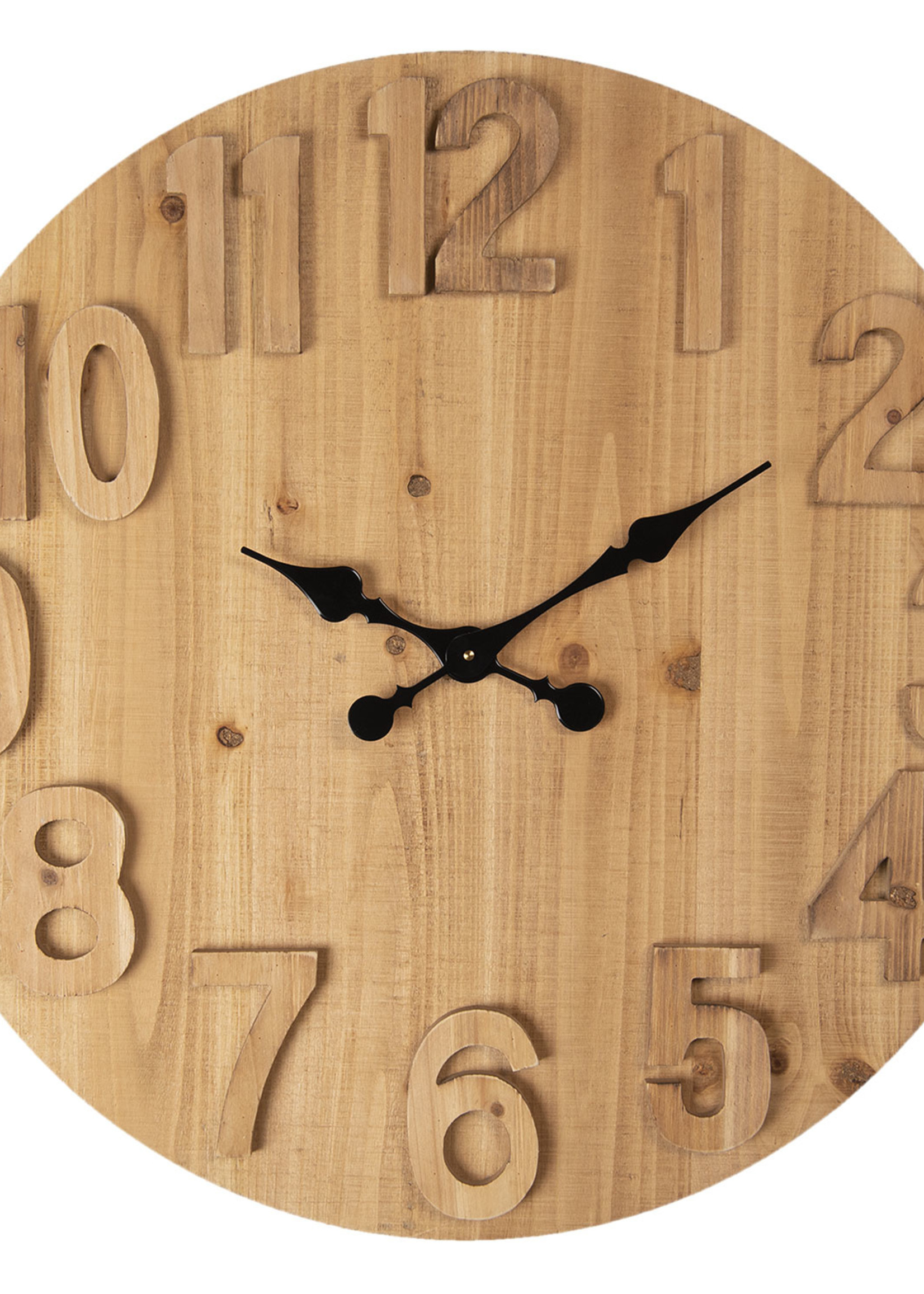 Clayre & Eef Horloge murale Ø 70*5 cm / 1*AA 5KL0180