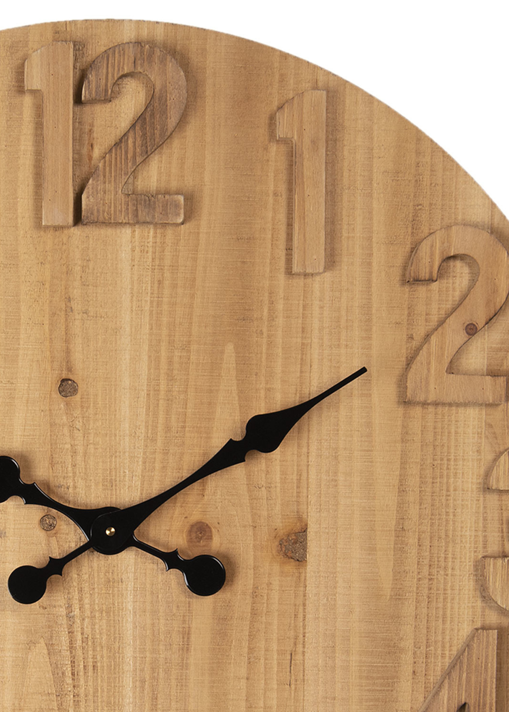 Clayre & Eef Horloge murale Ø 70*5 cm / 1*AA 5KL0180