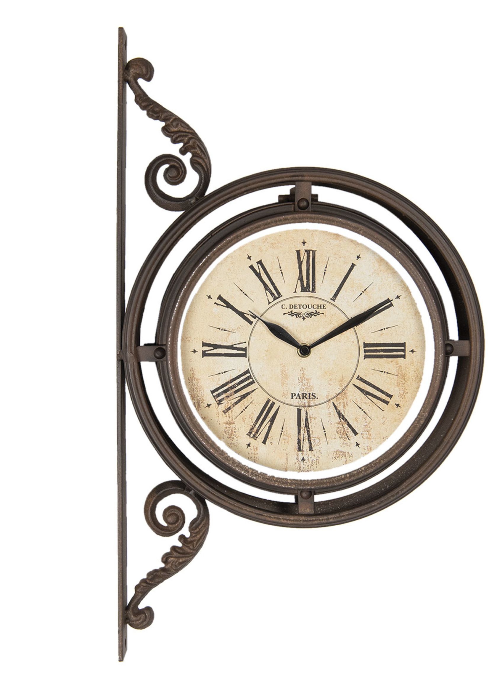 Clayre & Eef Horloge murale 34*10*59 cm / 1*AA 5KL0188