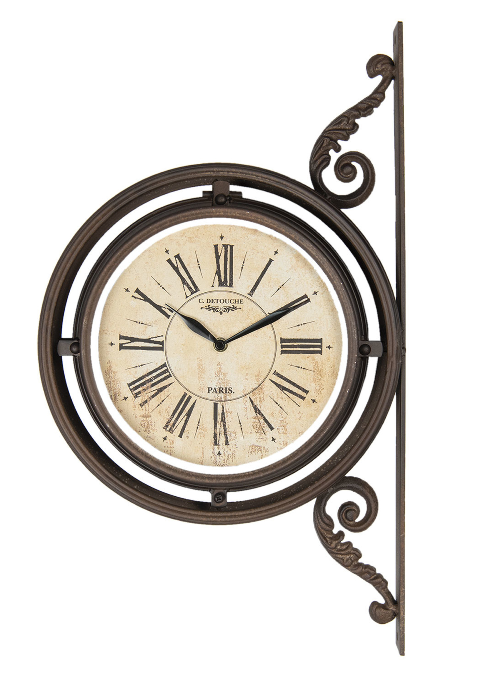 Clayre & Eef Horloge murale 34*10*59 cm / 1*AA 5KL0188