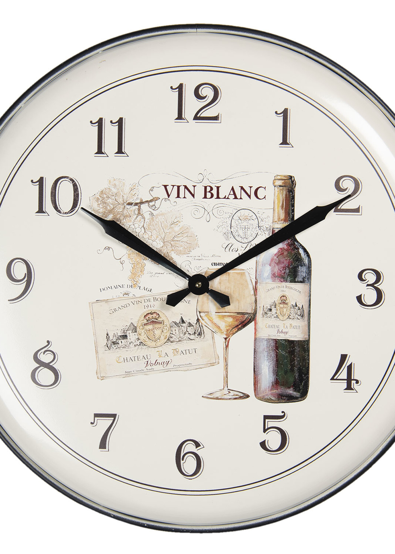 Clayre & Eef Horloge murale Ø 62 cm / 1*AA 5KL0193