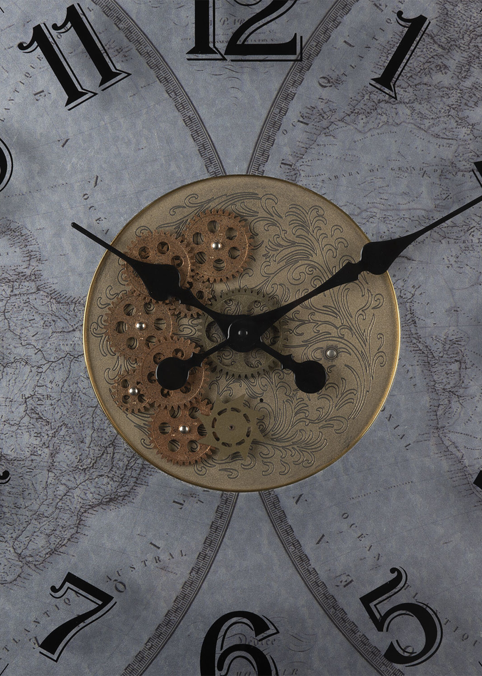 Clayre & Eef Horloge murale Ø 80*10 cm / 1*AA 5KL0195