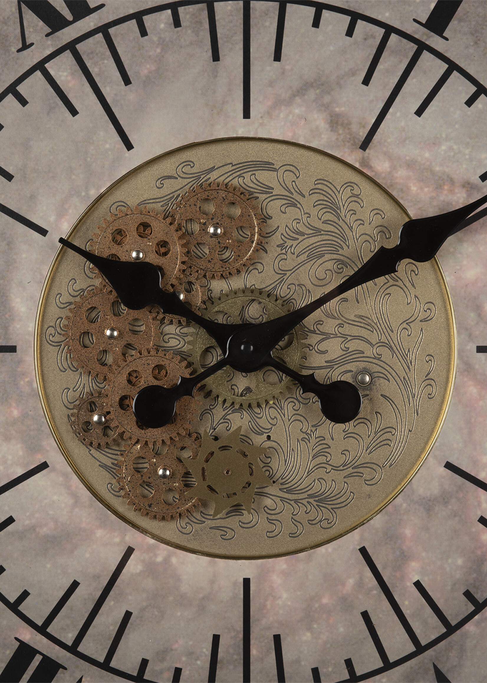 Clayre & Eef Horloge murale Ø 60*8 cm / 1*AA 5KL0196